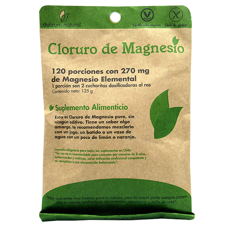 Cloruro de Magnesio - 120 porciones - Dulzura Natural (LIQUIDACIÓN)-Vitaminas-Mercado Silvestre