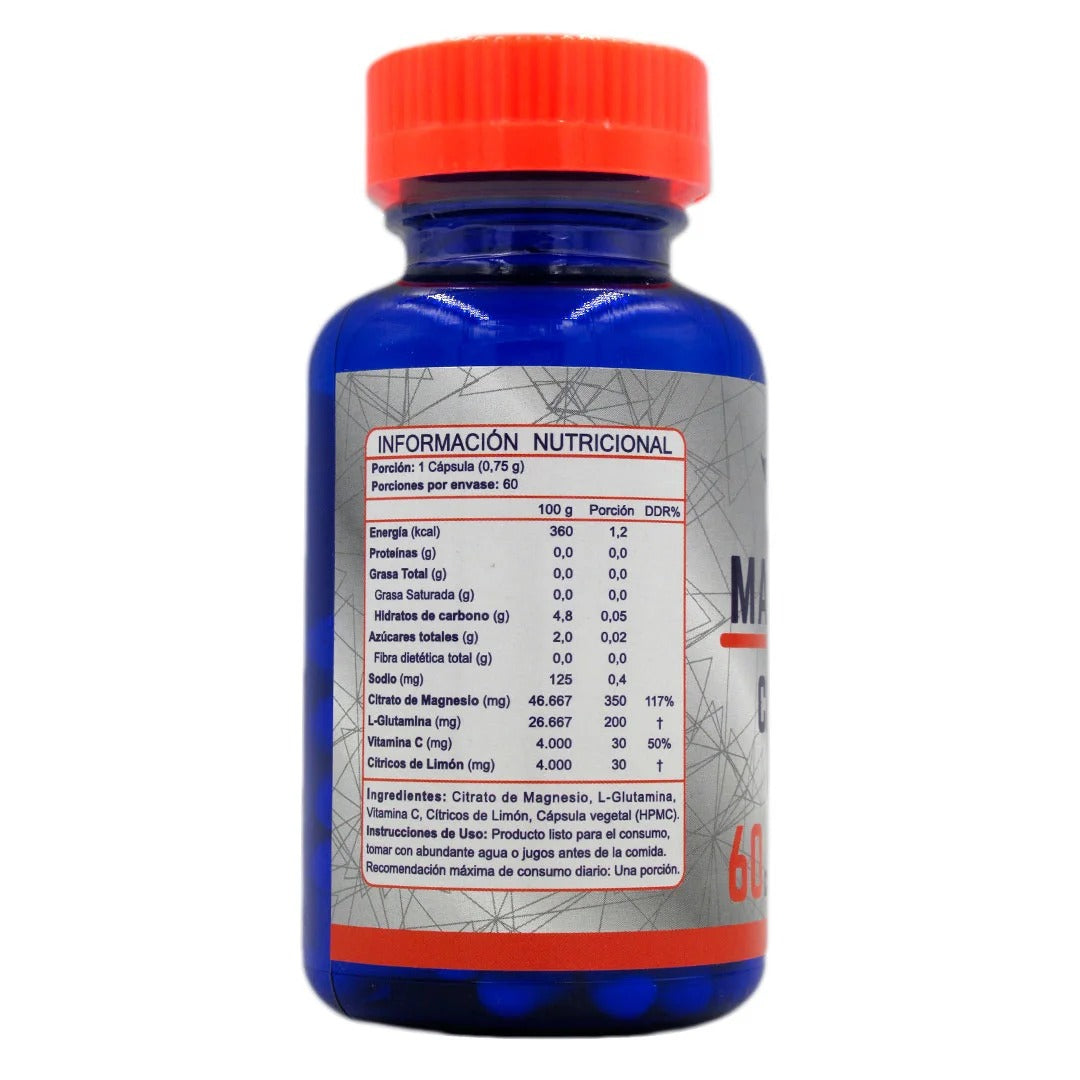 Magnesio Citrato 60 Cápsulas (2 meses) - FNL-Vitaminas-Mercado Silvestre