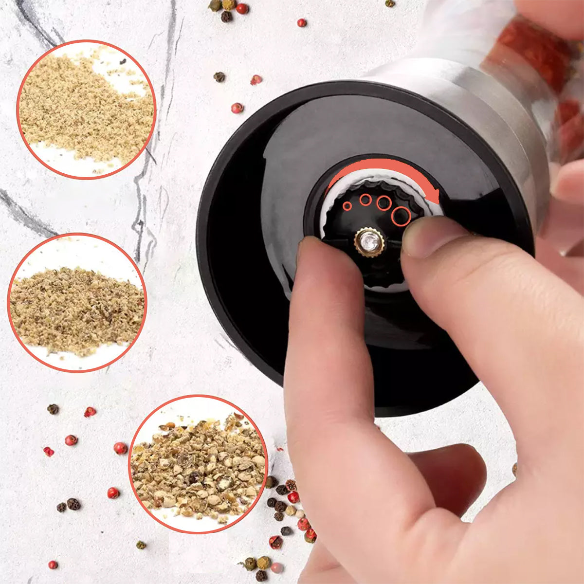 Set 2 Molinillos de Sal y Pimienta Vidrio - Simplit-Hogar-Mercado Silvestre