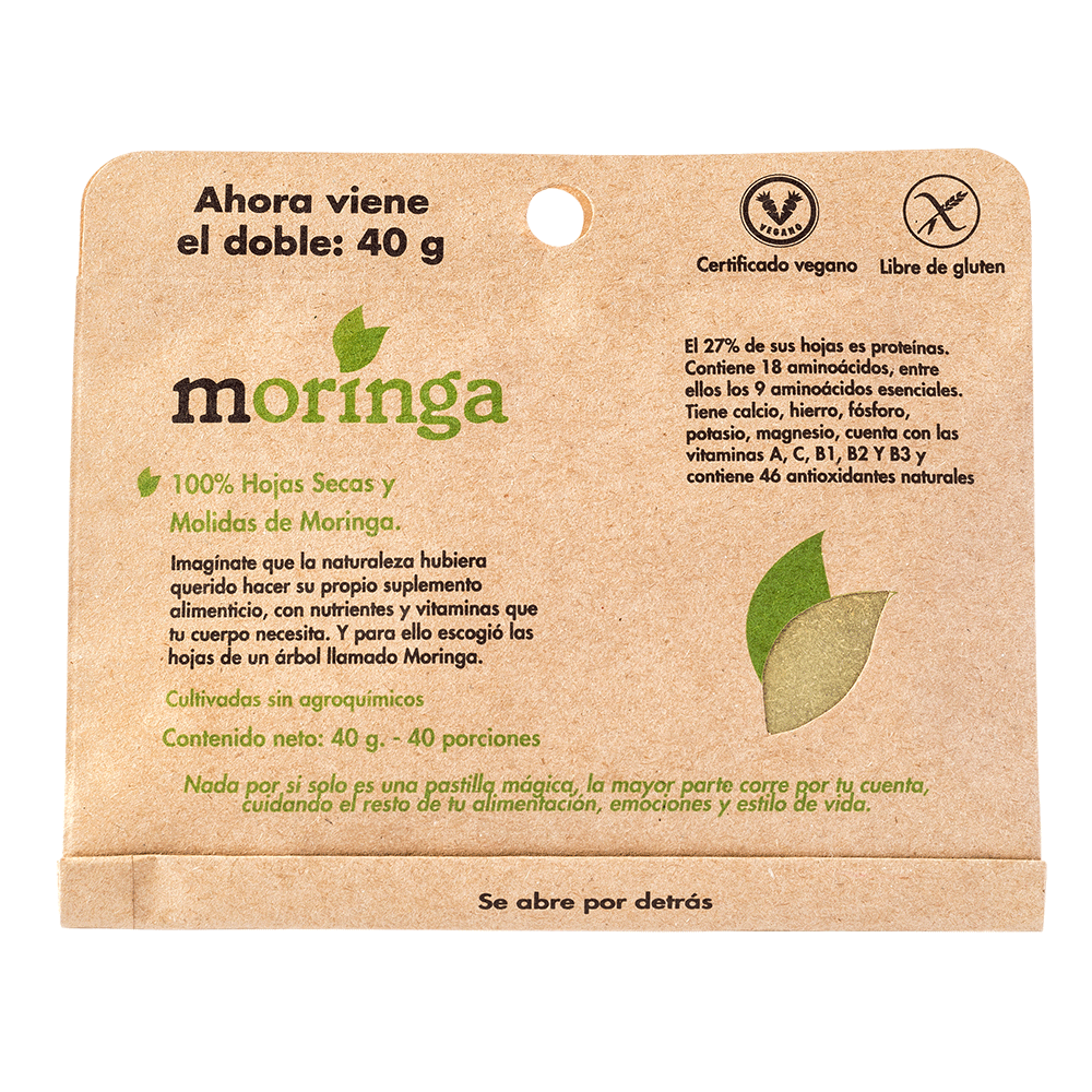 Moringa 40gr - 40 porciones - Dulzura Natural-Superalimentos-Mercado Silvestre