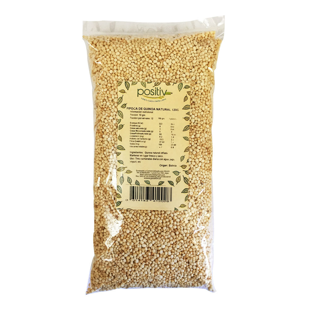 Pipoca de Quinoa Natural 120gr - Positiv-Cereales-Mercado Silvestre