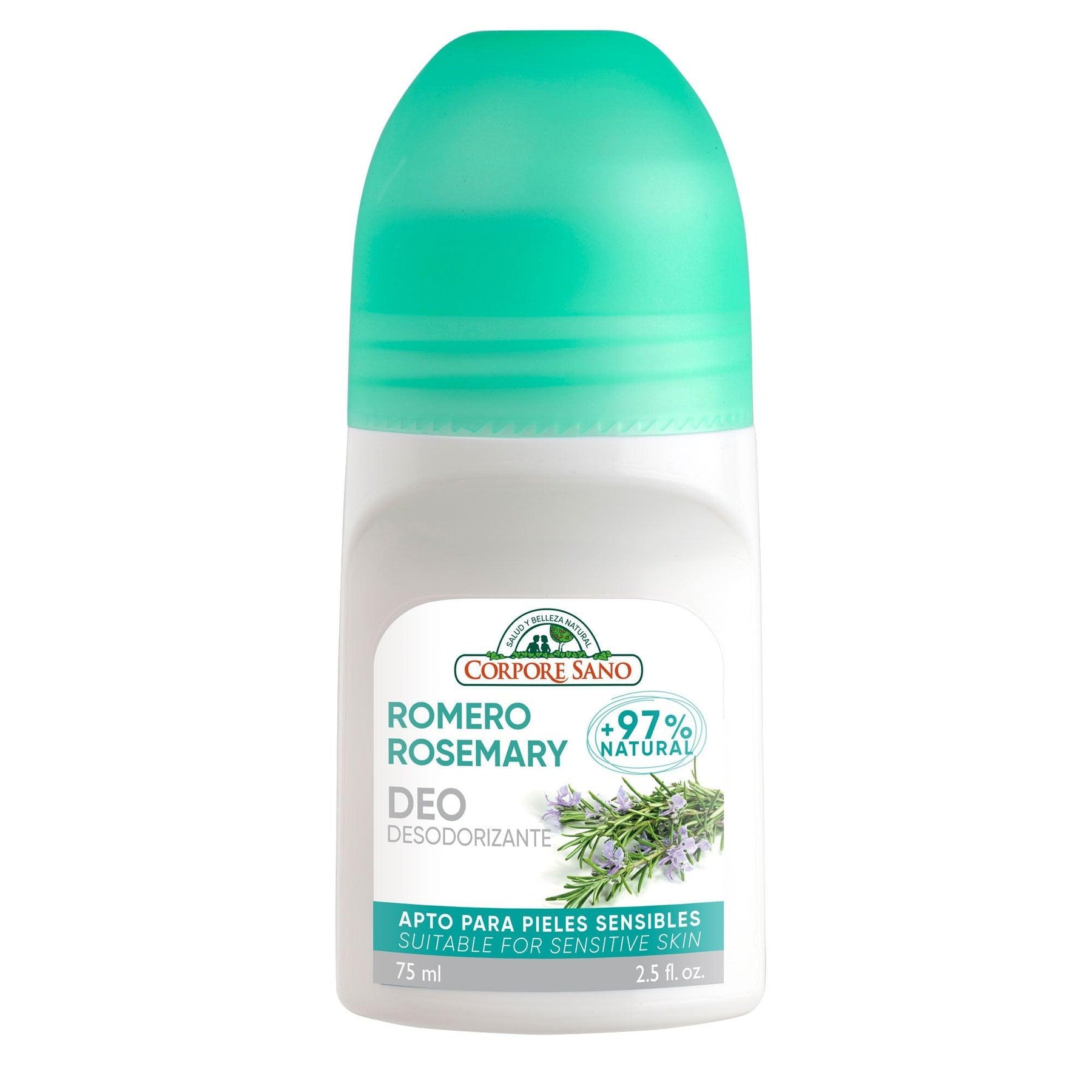 Desodorante Roll On Romero 75ml - Corpore Sano-Belleza Natural-Mercado Silvestre