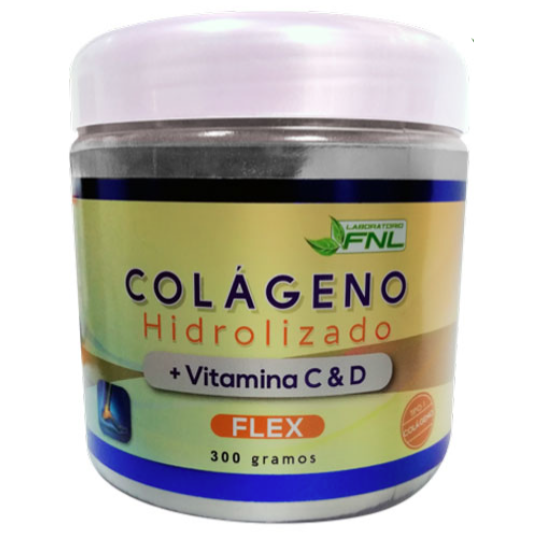 Colágeno Hidrolizado + Vitaminas C & D en Polvo 300gr - FNL-Vitaminas-Mercado Silvestre