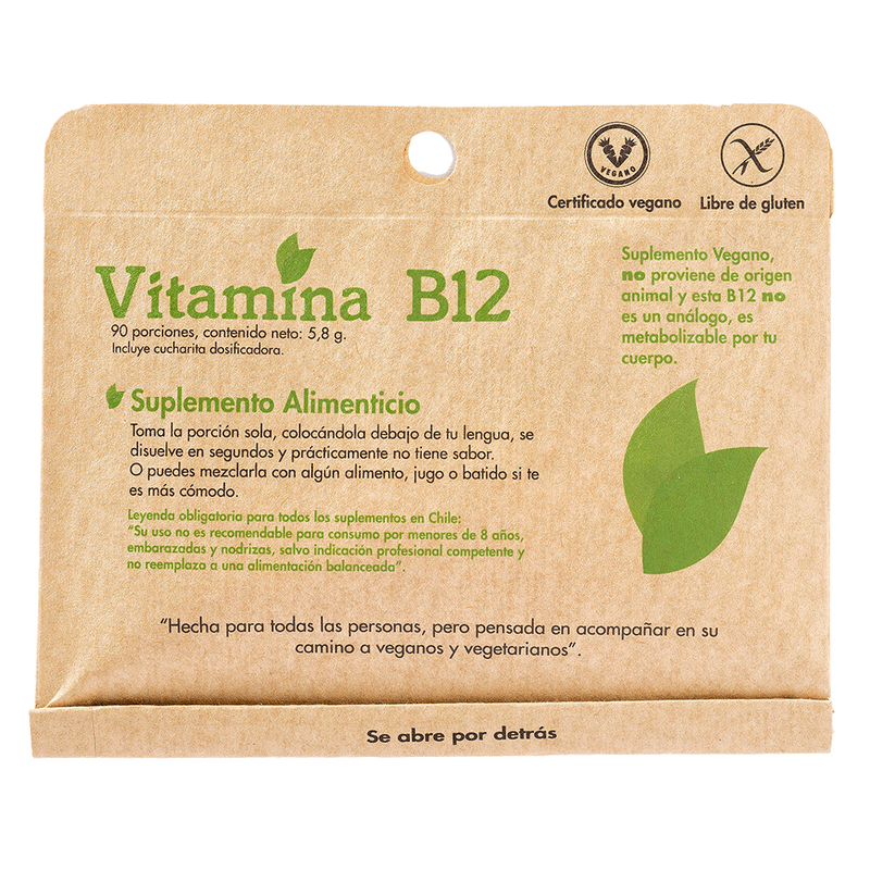 Vitamina B12 - 90 porciones - Mercado Silvestre
