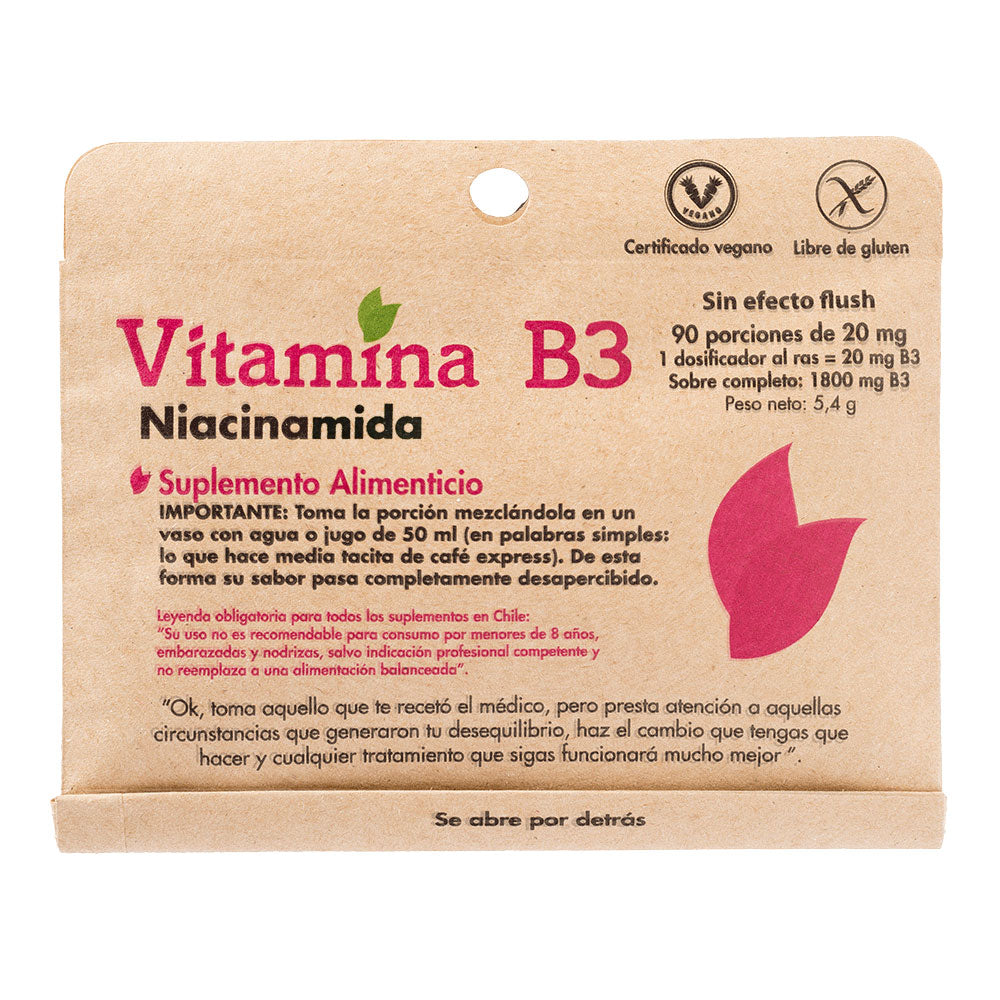 Vitamina B3 - 90 porciones - Dulzura Natural-Vitaminas-Mercado Silvestre