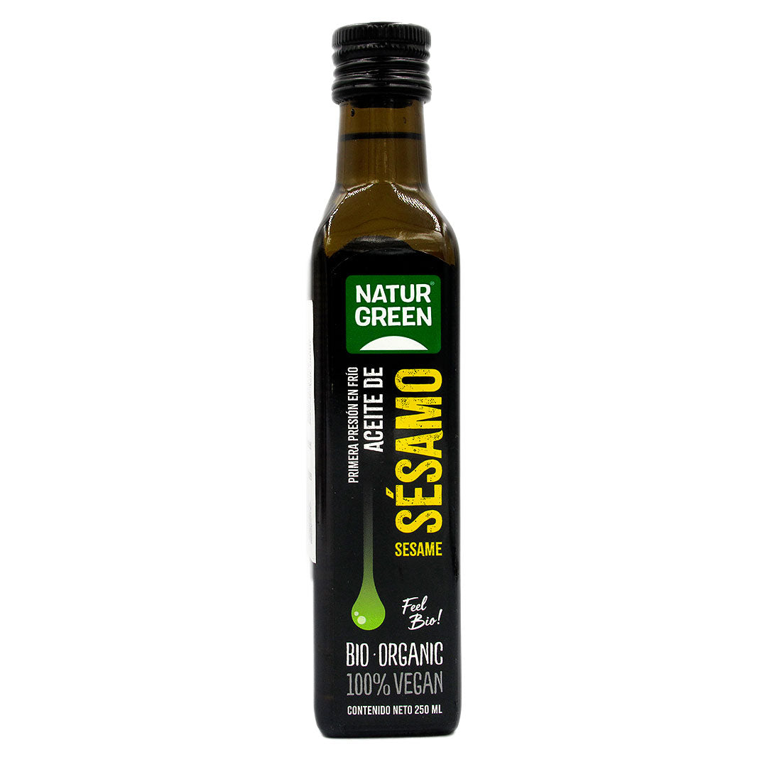 Aceite Virgen de Sésamo Orgánico 250ml - Natur Green-Aceites-Mercado Silvestre