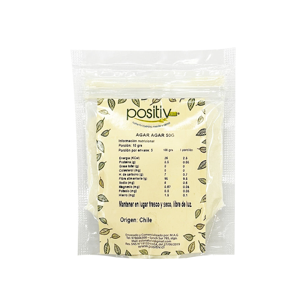 Agar Agar 50gr - Positiv-Especias y Condimentos-Mercado Silvestre