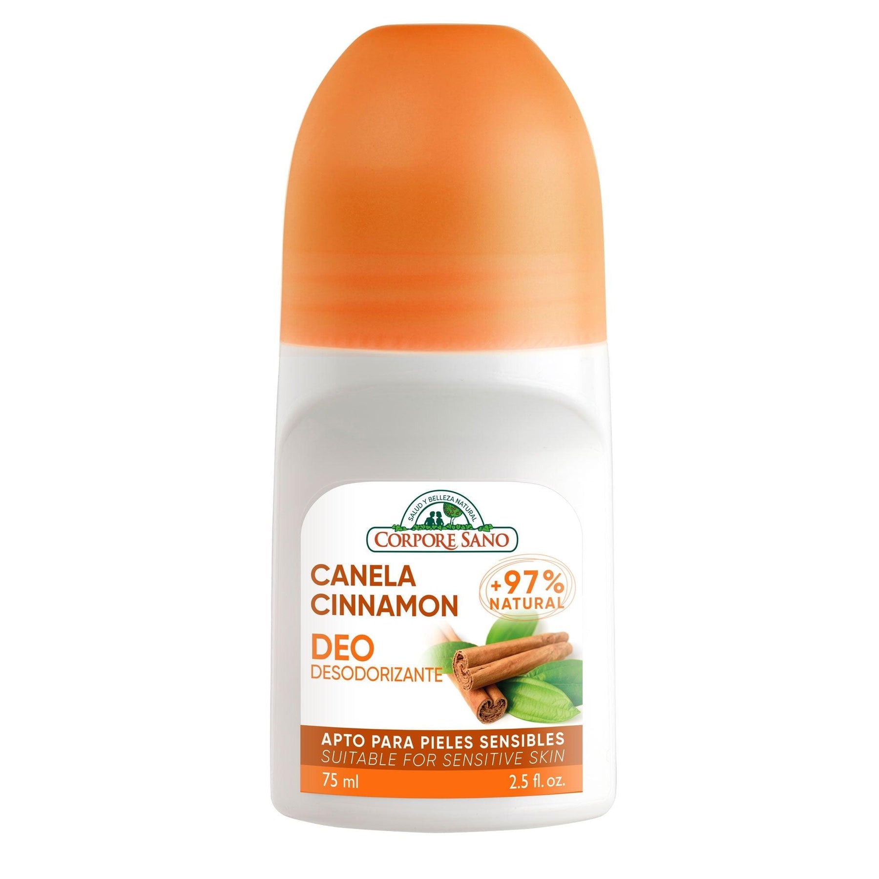 Desodorante Roll On Canela 75ml - Corpore Sano-Belleza Natural-Mercado Silvestre