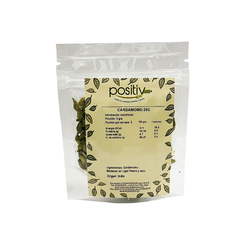 Cardamomo 25gr - Positiv-Especias y Condimentos-Mercado Silvestre