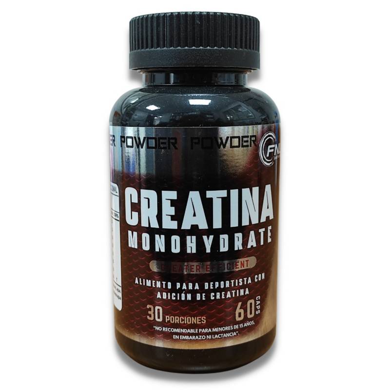 Creatina 60 Cápsulas 500mg (1 mes) - FNL-Vitaminas-Mercado Silvestre