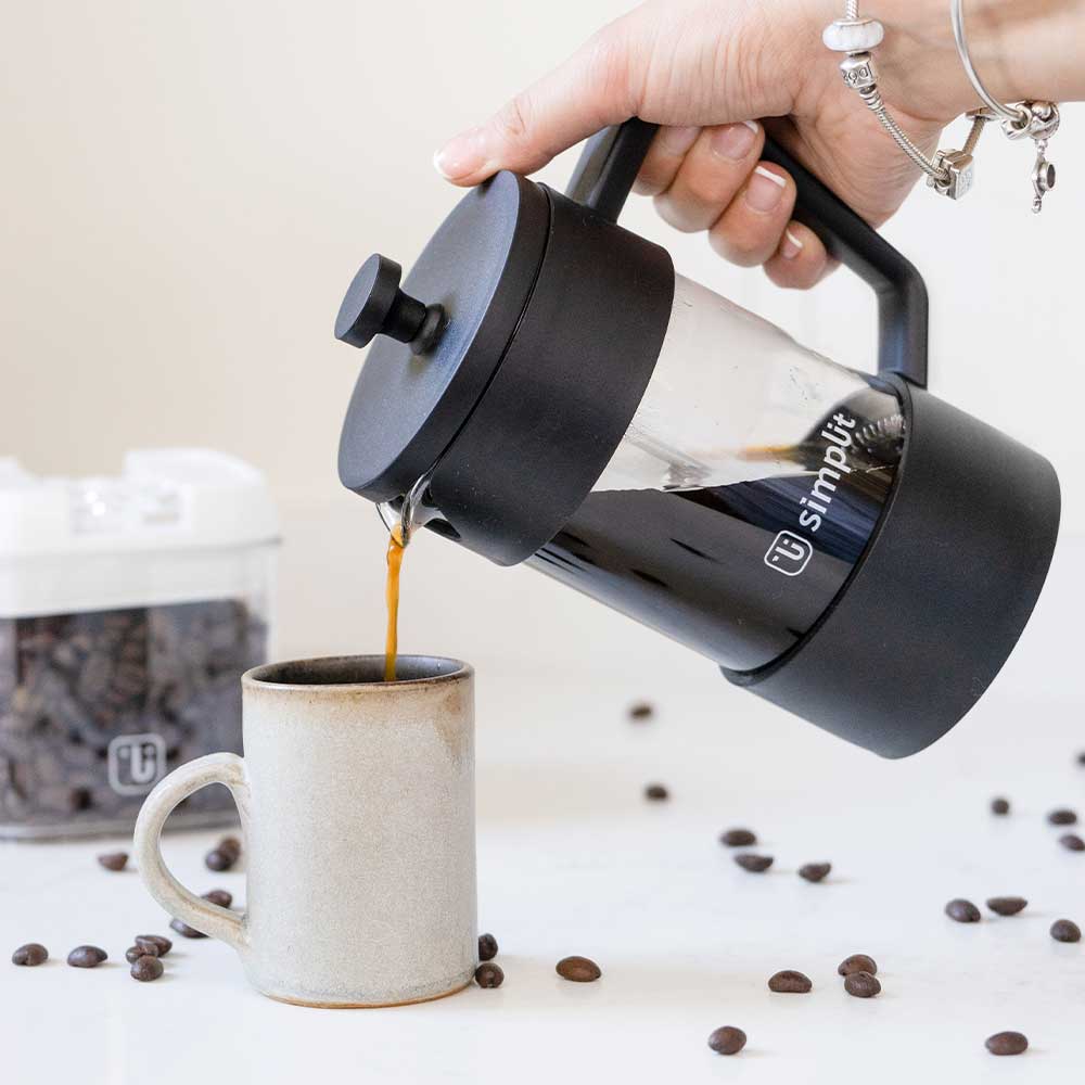 Cafetera Prensa Francesa Negra 600 ml - Simplit-Hogar-Mercado Silvestre