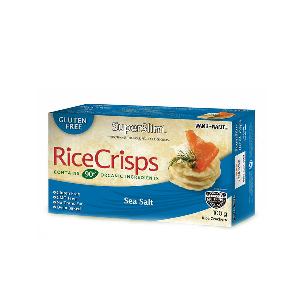 Galletas Sin Gluten Sal de Mar 100gr - Rice Crisps-Snacks-Mercado Silvestre