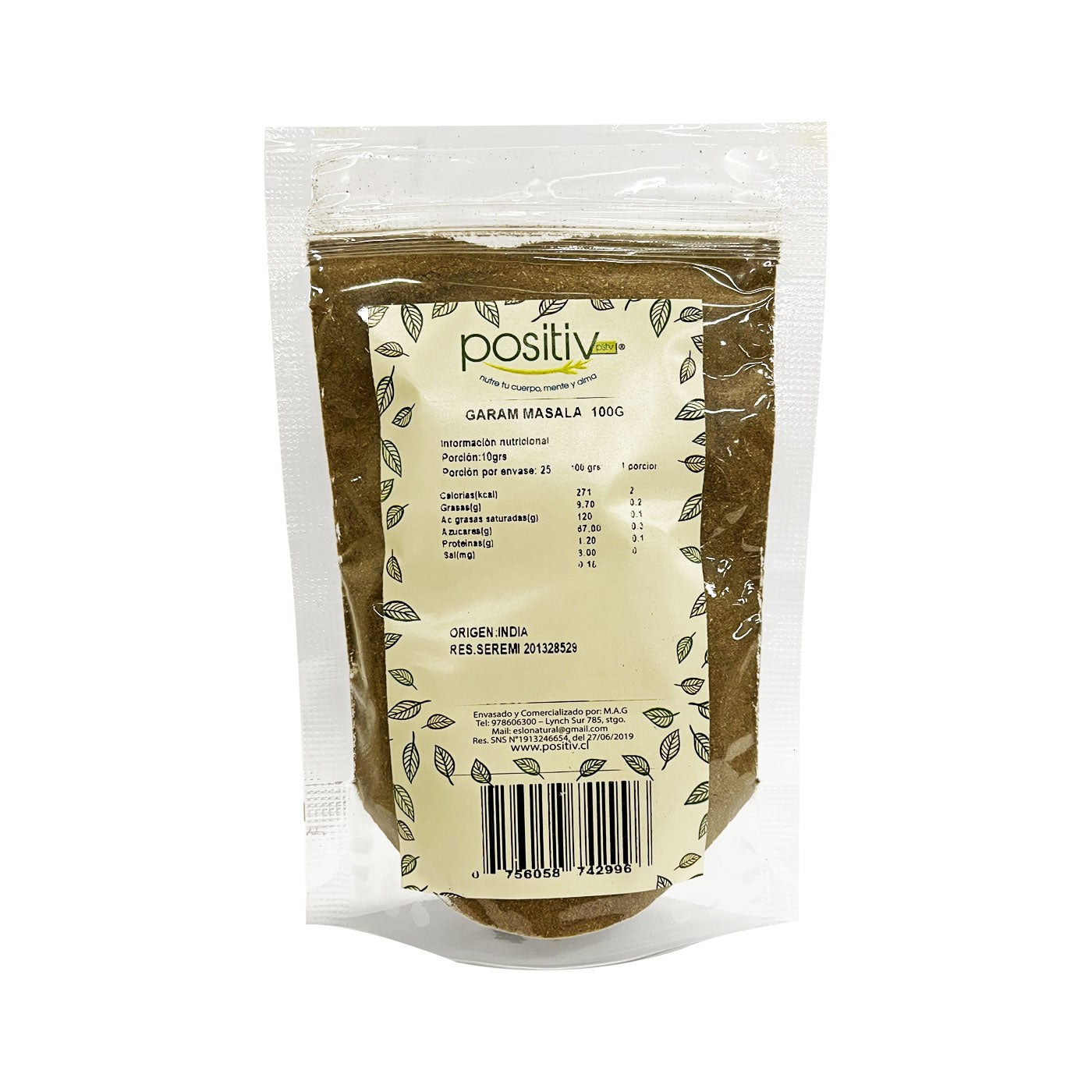 Garam Masala 100gr - Positiv-Especias y Condimentos-Mercado Silvestre