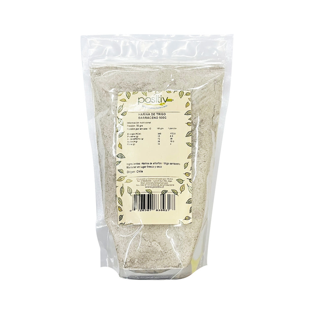 Harina de Trigo Sarraceno 500gr - Positiv-Harinas-Mercado Silvestre