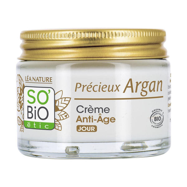Crema de Día Anti Age Aceite de Argán con Ácido Hialurónico 50ml - So Bio Etic
