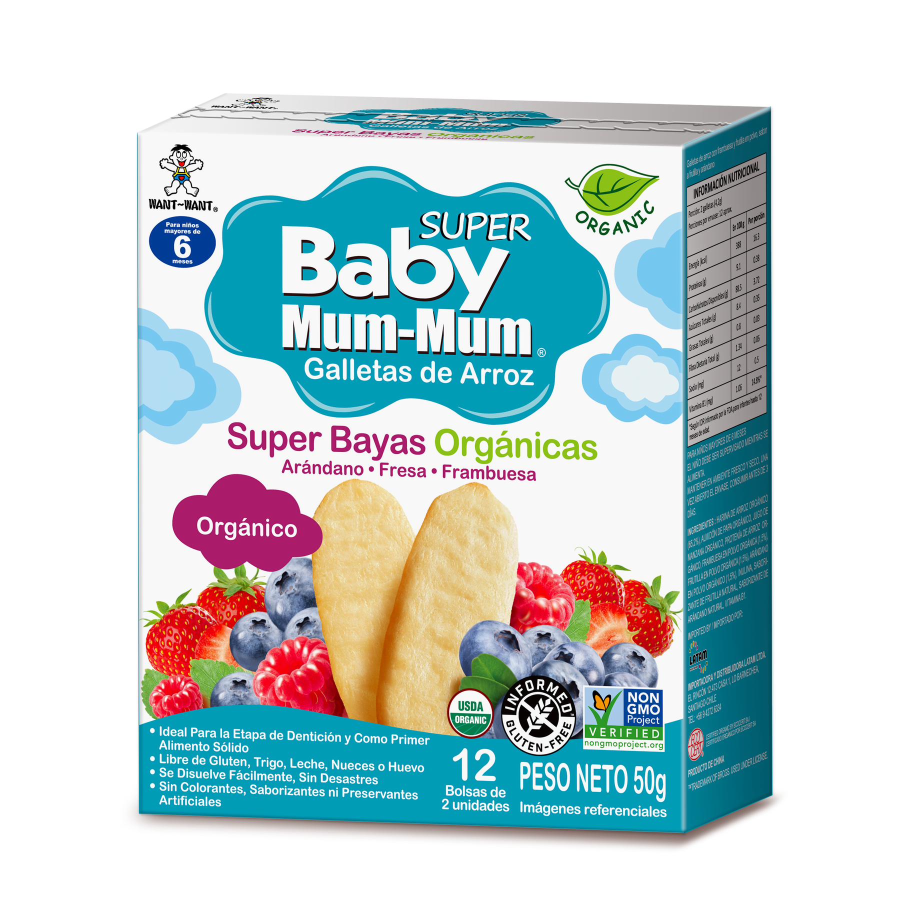 Mini barritas de fruta orgánicas para bebé Holle Baby Food - Biobebé