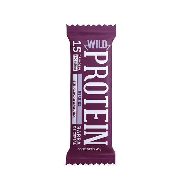 Barritas de Cereal Mix Berries 5 unidades Wild Protein - Wild Foods