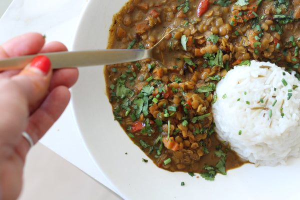Curry Dhal de Lentejas