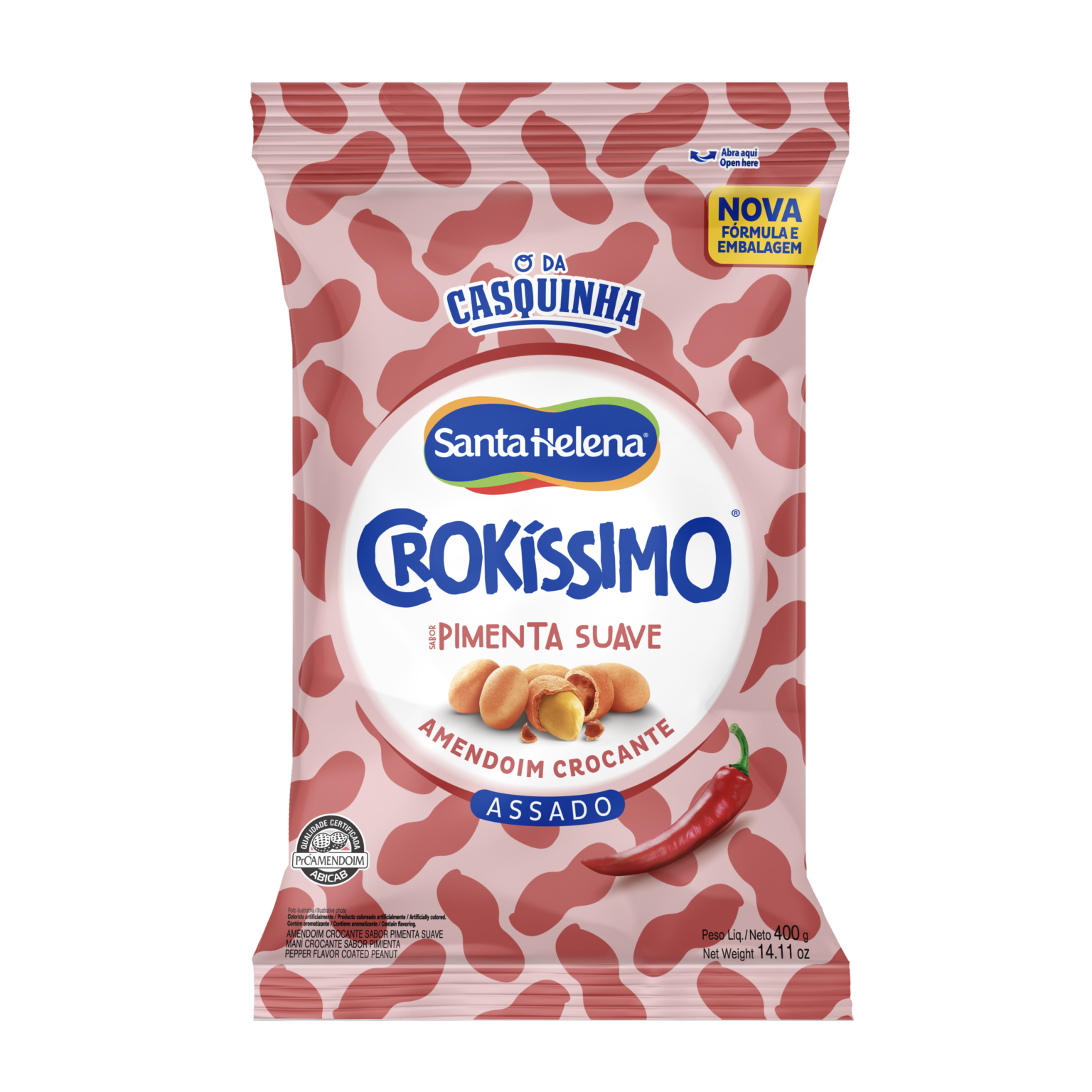 Maní Crocante Japonés Crokissimo Ají Suave 400gr - Santa Helena