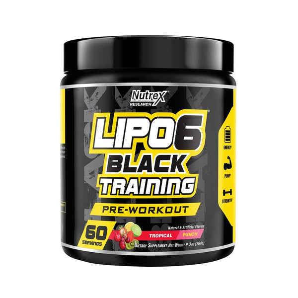 Lipo 6 Black Training Tropical Punch 264gr (60 Porciones) - Nutrex