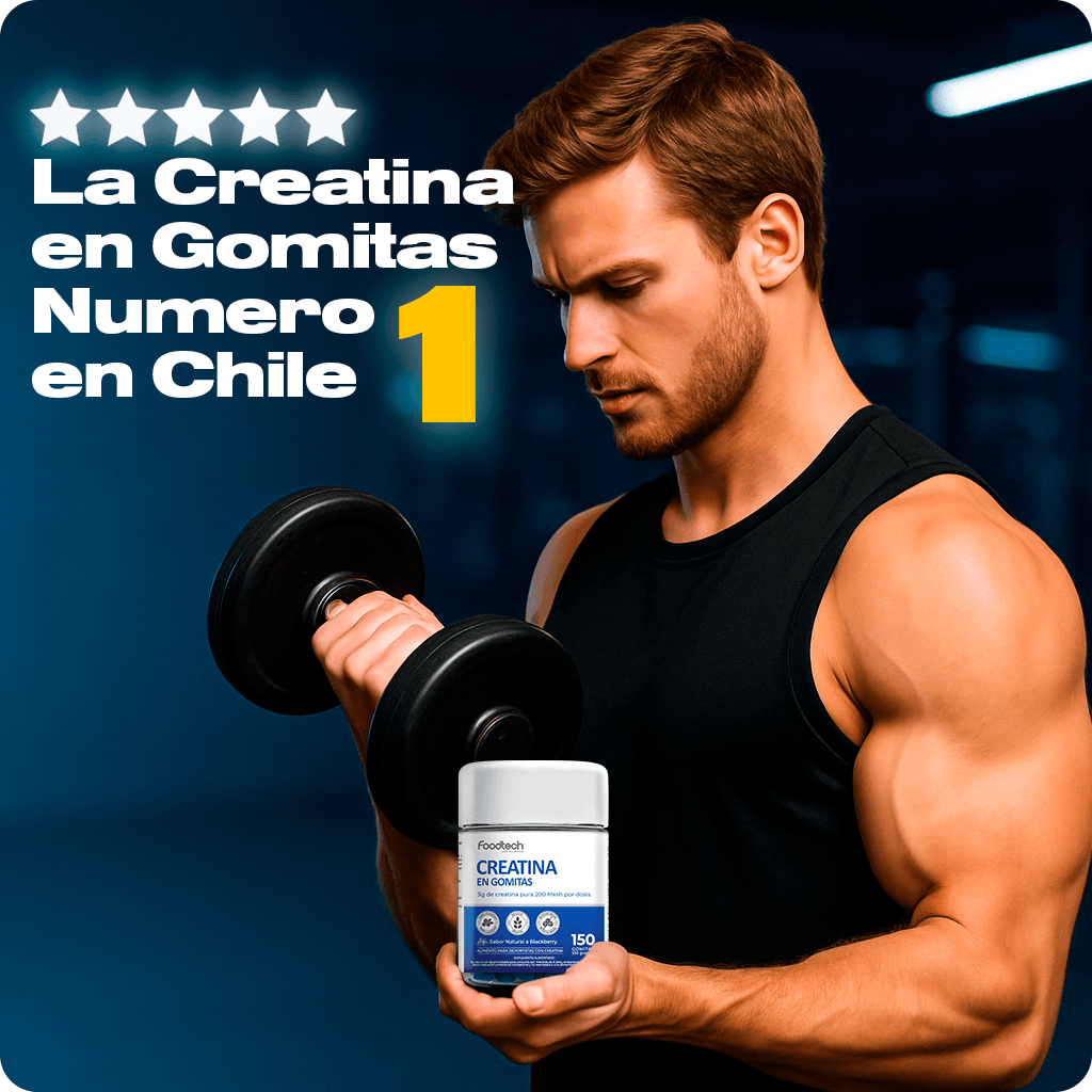 Creatina en Gomitas Sabor Blackberry – 5g por porción | 150 Gomitas (30 Porciones) – Foodtech