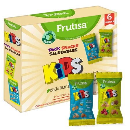 Pack Snack Saludable Kids 180gr 6x30gr - Frutisa
