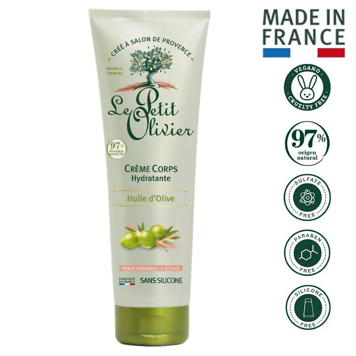 Crema Corporal Hidratante Aceite de Oliva 250ml - Le Petit Olivier
