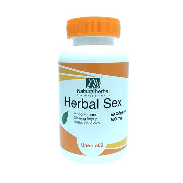 Herbal Sex 500mg 60 Cápsulas - Natural Herbal