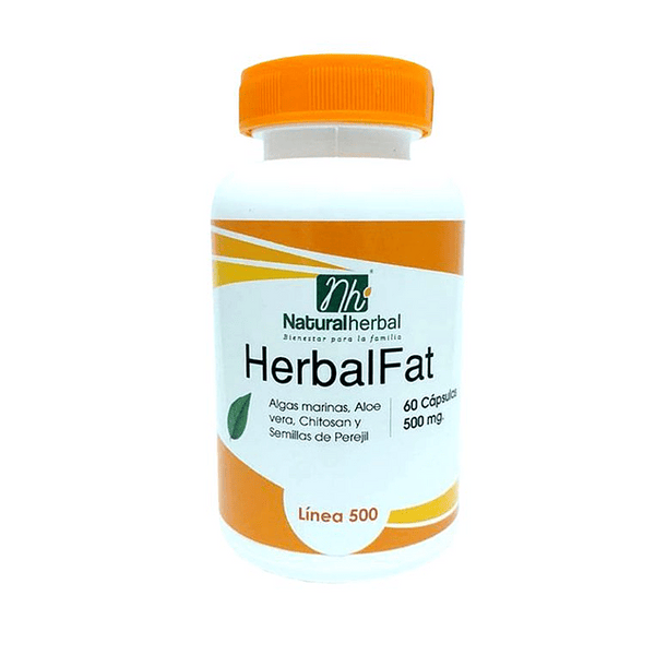 Herbal Fat 500mg 60 Cápsulas - Natural Herbal
