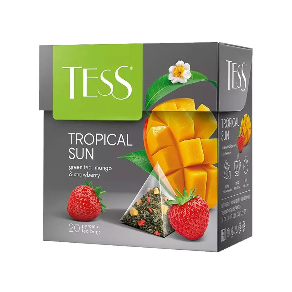 Té Verde Tropical Sun (20 bolsitas pirámide) - Tess