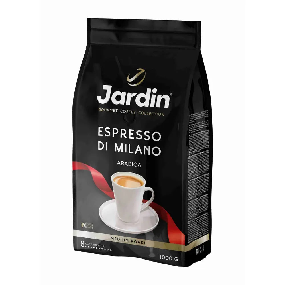 Café Tostado en Grano Entero Espresso Di Milano 1kg - 100% Arábica - Jardín