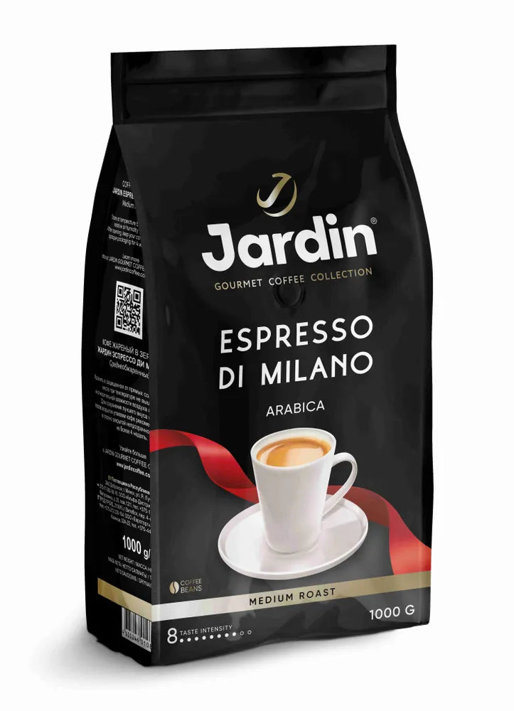 Café Tostado en Grano Entero Espresso Di Milano 1kg - 100% Arábica - Jardín