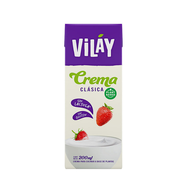 Crema Vegana Sin Lactosa 200ml - Vilay