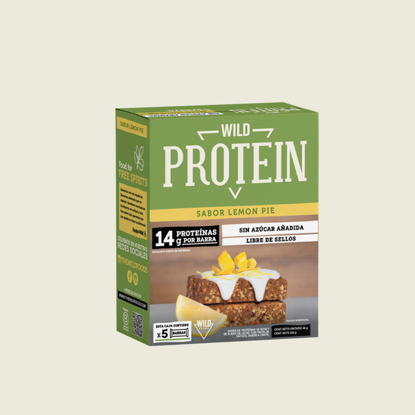 Barritas de Cereal Lemon Pie 5 unidades Wild Protein - Wild Foods