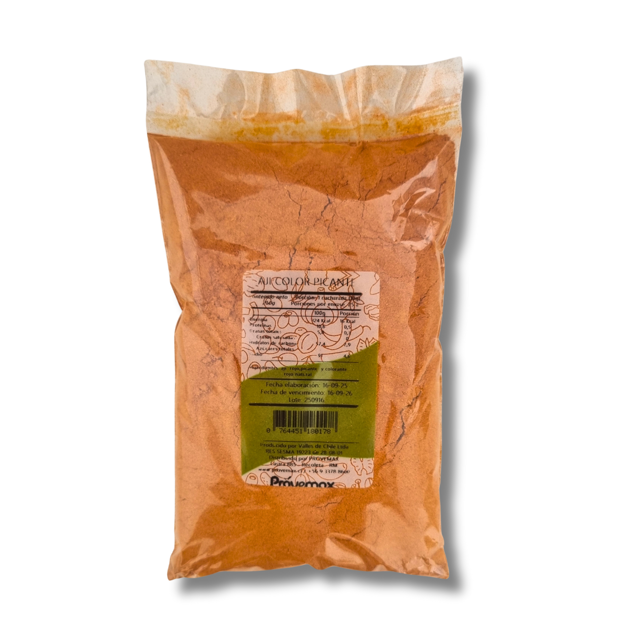 Ají Color Picante 250gr - Valles de Chile