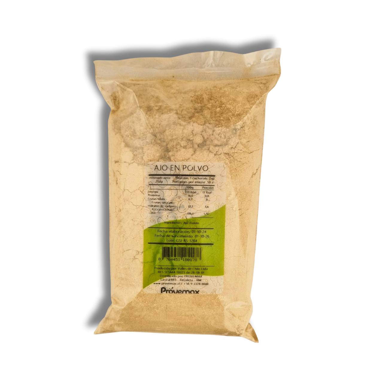 Ajo En Polvo 250gr - Valles de Chile