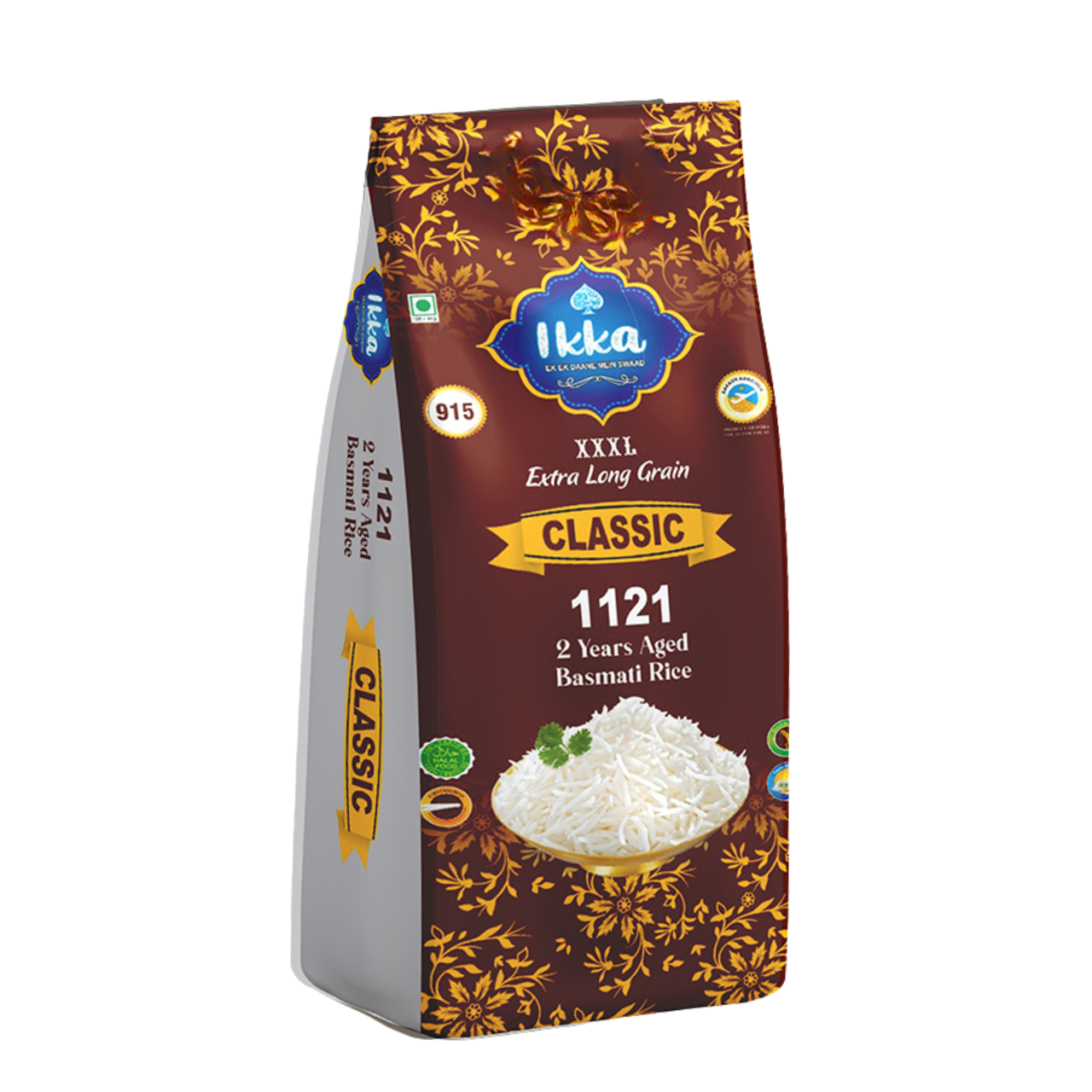Arroz Basmati XXXL Extra Long Grain Classic Premium 1kg – 2 Years Aged - IKKA