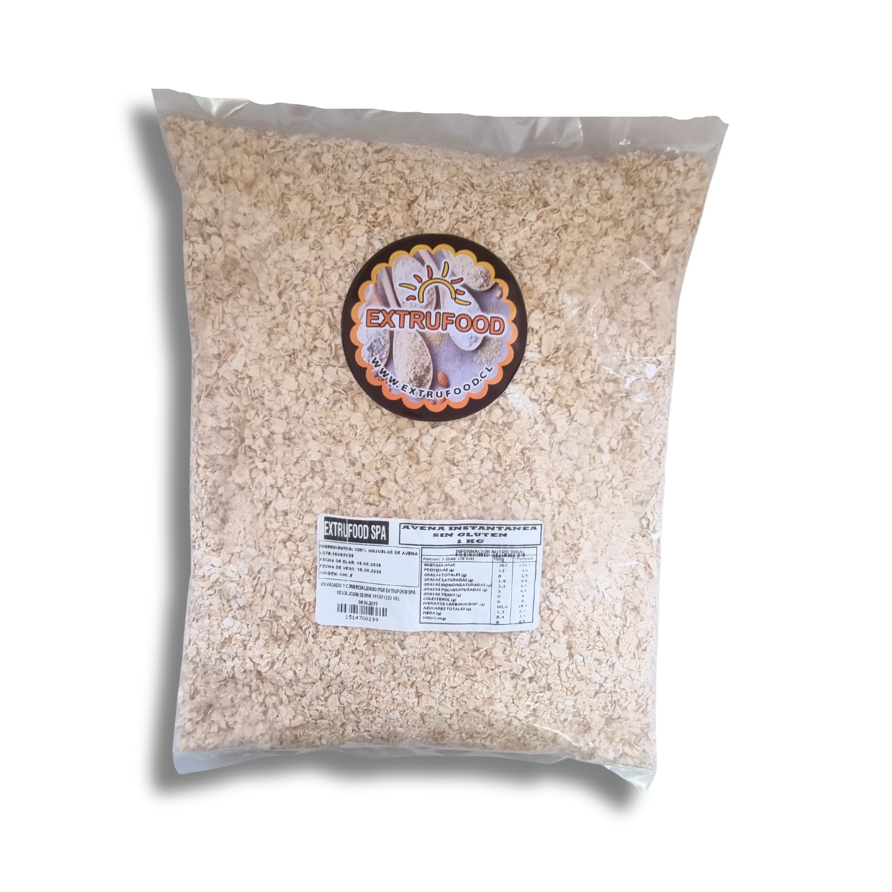 Avena Instantánea Sin Gluten 1 kg - Extrufood