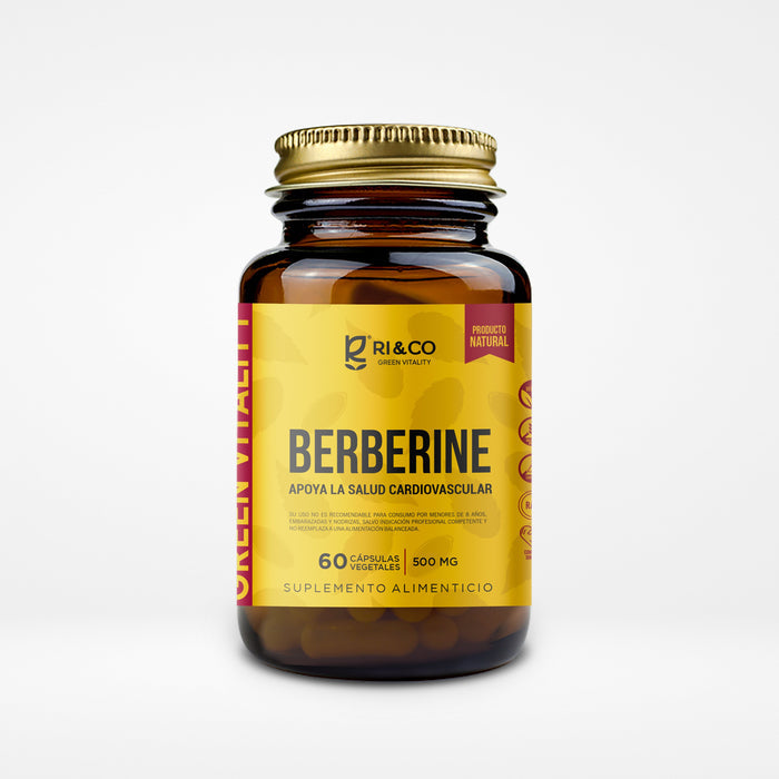 Berberina 500mg 60 Cápsulas Vegetales (1 mes) - RI&CO
