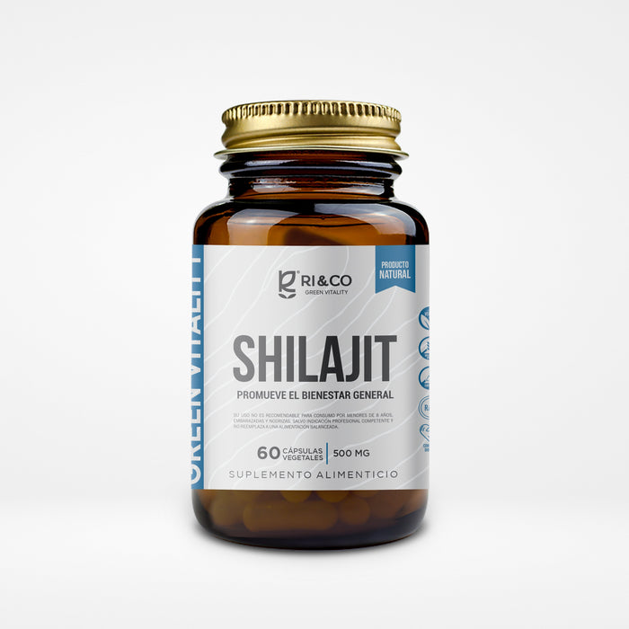 Shilajit 500mg 60 Cápsulas Vegetales (1 mes) - RI&CO