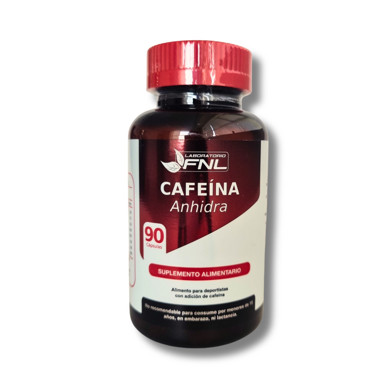 Cafeína Anhidra 100mg 90 Cápsulas (3 meses) - FNL