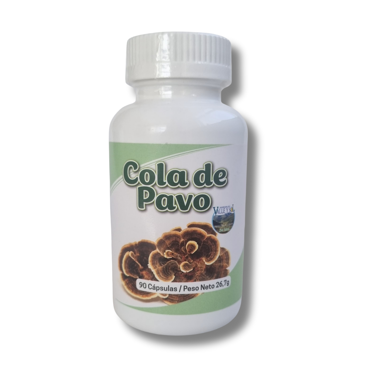 Cola de Pavo (Turkey Tail) 900mg (Fungi - Hongo) 90 Cápsulas Vegetales (1,5 meses) - Valle y Sol