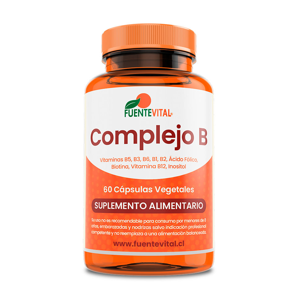 Complejo B 543mg 60 Cápsulas Vegetales (2 meses) - Fuente Vital