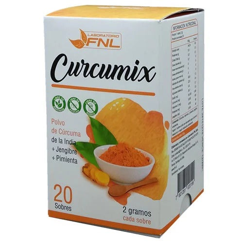 Curcumix (Cúrcuma + Pimienta + Jengibre) 20 Sobres - FNL