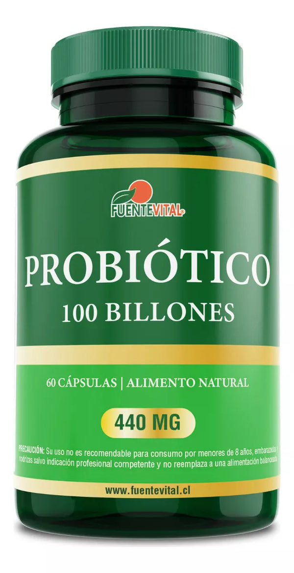 Probiótico 100 Billones 60 Cápsulas - Fuente Vital