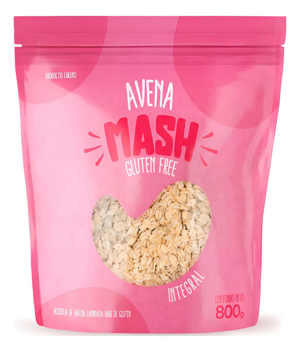 Avena Integral Sin Gluten 800gr - Mash Foods