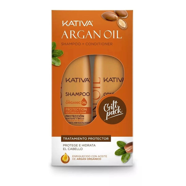 Pack Shampoo y Acondicionador Argán Oil Protección Hidratación 250ml - Kativa