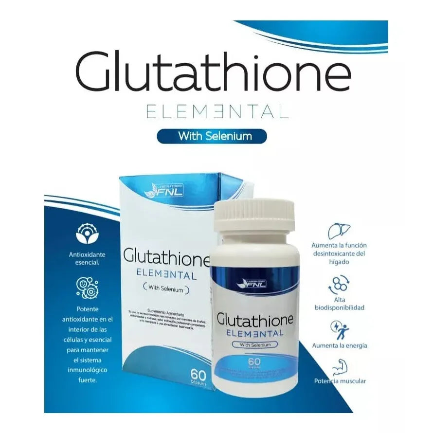 Glutathione Elemental con Selenio 60 Cpsulas (2 meses) - FNL Glutathione Elemental con Selenio 60 Cpsulas (2 meses) - FNL