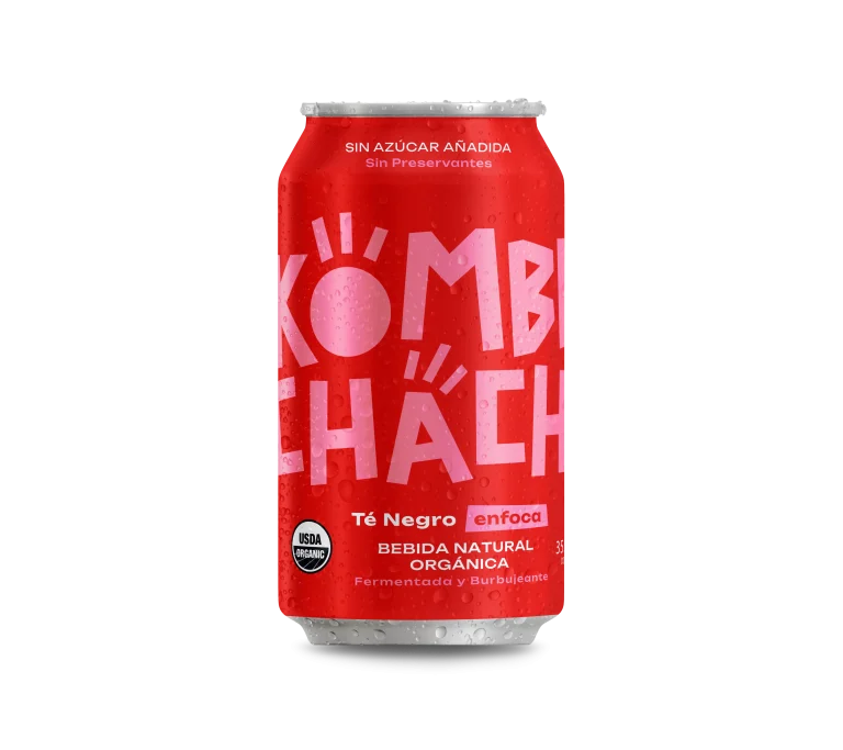 Kombucha Original Té Negro Sin Azúcar 355ml - Kombuchacha