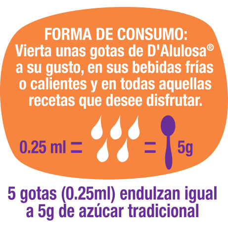 Endulzante Líquido de Alulosa y Stevia 180ml  - D'Alulosa